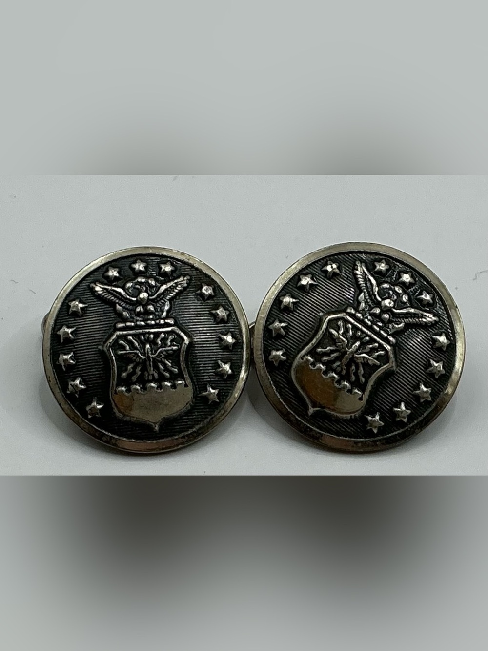 2 1940’S USAF AIR FORCE MENS UNIFORM BUTTONS GREAT CONDITION